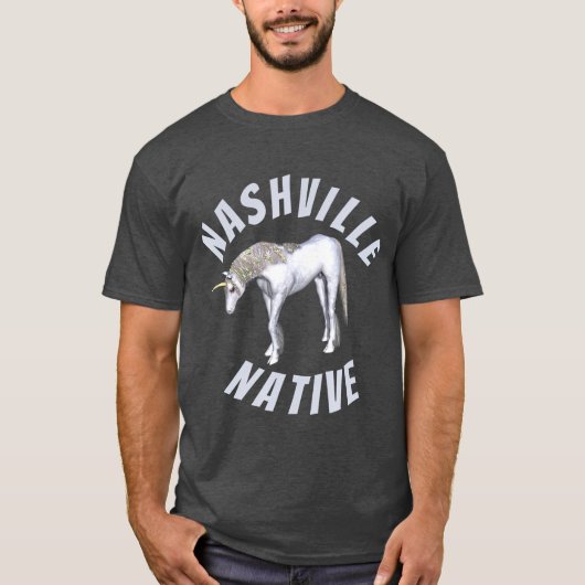 Nashville Native Unicorn T-Shirt (Vorderseite)