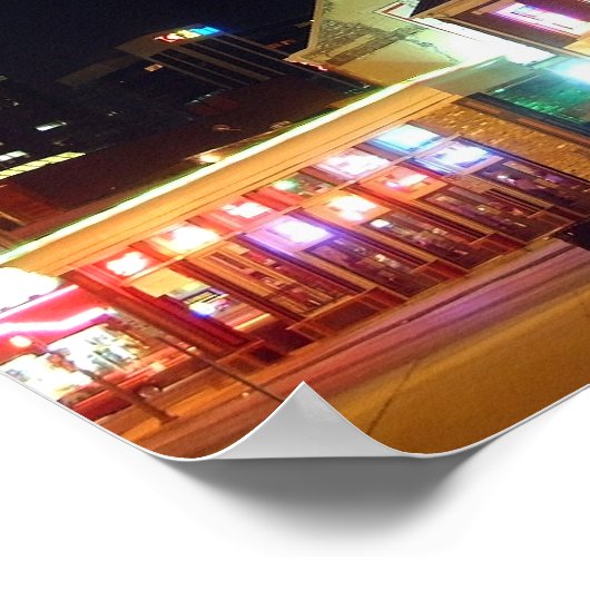 Nashville Night Poster (Ecke)