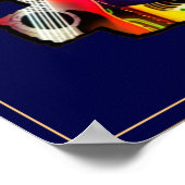 Nashville Nightlife Vintage Poster (Ecke)