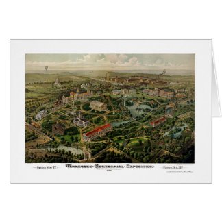 Nashville, panoramische Karte TN - 1897