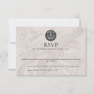 Nashville Passport Wedding RSVP Card Karte