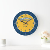 Nashville Plays Hockey 24 Stunden Wall Clock Große Wanduhr (Zuhause)