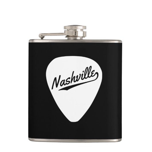 Nashville-Plektrum Flachmann (Vorderseite)