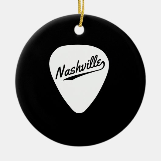 Nashville-Plektrum Keramikornament (Vorne)
