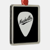 Nashville-Plektrum Silbernes Ornament (Rechts)