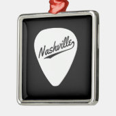 Nashville-Plektrum Silbernes Ornament (Links)