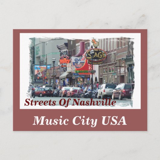Nashville Postcard Postkarte (Vorderseite)