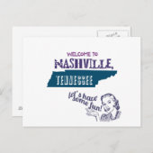 Nashville Postcard Postkarte (Vorne/Hinten)