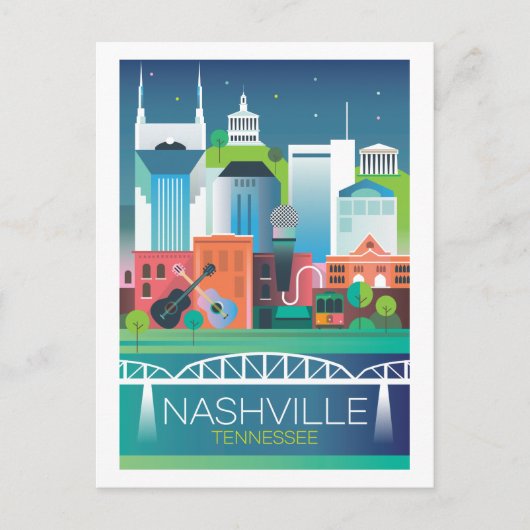 Nashville Postcard Postkarte (Vorderseite)