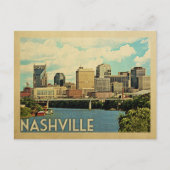 Nashville Postcard Tennessee Vintage Reise Postkarte (Vorderseite)