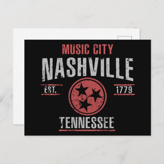 Nashville Postkarte (Vorne/Hinten)