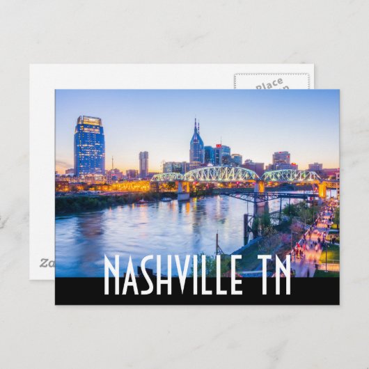 NASHVILLE POSTKARTE (Vorne/Hinten)