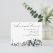 Nashville Probe Dinner Einladungs-Karte Begleitkarte (Stehend Vorderseite)