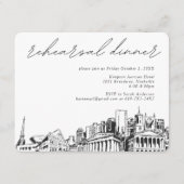 Nashville Probe Dinner Einladungs-Karte Begleitkarte (Vorderseite)