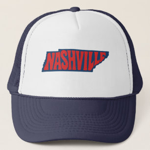 Nashville Retro Letting Inside Tennessee Staat Truckerkappe