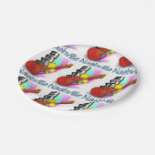 Nashville-Rhythmus Pappteller (Schrägansicht)