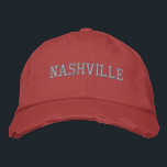 NASHVILLE Rosa Stickerei im Vintagen Rot-Stil Bestickte Baseballkappe<br><div class="desc">NASHVILLE Pink Stickerei auf Vintagem Rot Stil bedrückte Baumwollhut. Das ist ein wunderbares Geschenk für alle, die Nashville TN Lieben! Wenn Sie Ihren persönlichen Text bevorzugen, wählen Sie einfach den Knopf "Diese Vorlage personalisieren", um Ihre Auswahl an benutzerdefiniertem Text einzugeben. Die Stickerei kann auch an andere Farbeinstellungen angepasst werden, indem...</div>