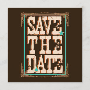 Nashville Save the Date: Türkis Save The Date