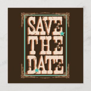 Nashville Save the Date:  Türkis Save The Date
