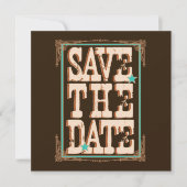 Nashville Save the Date: Türkis Save The Date (Vorderseite)
