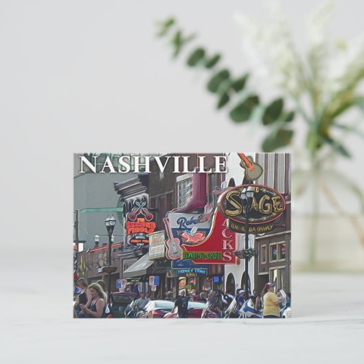 Nashville Scene _ Postcard Postkarte (Stehend Vorderseite)