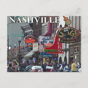 Nashville Scene _ Postcard Postkarte
