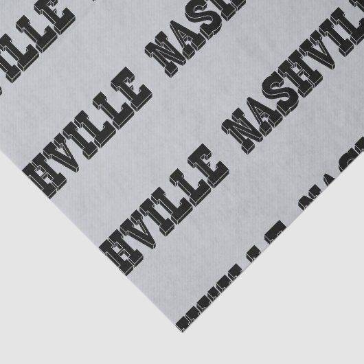 Nashville-Schwarz-Block Seidenpapier (Ausschnitt)