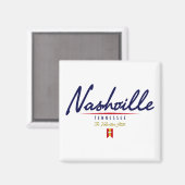 Nashville Script Magnet (Vorderseite/Rückseite)