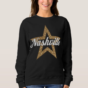 Nashville Script mit Star (White Type) Sweatshirt