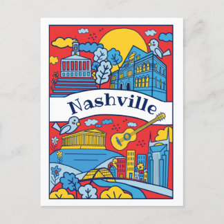 Nashville Sehenswürdigkeiten Postcard Postkarte