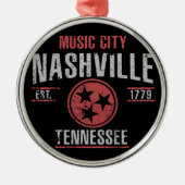 Nashville Silbernes Ornament (Vorne)