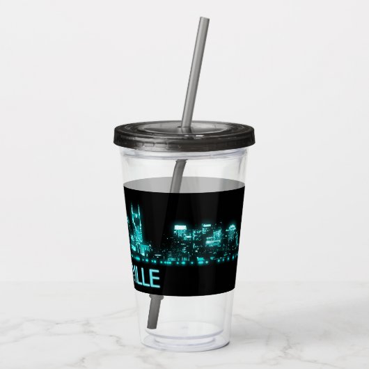 Nashville-Skyline Acryltrinkbecher (Rückseite)