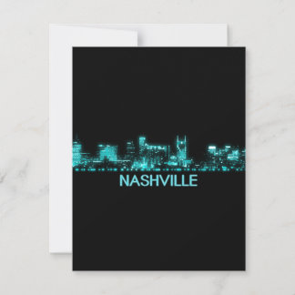 Nashville-Skyline Dankeskarte