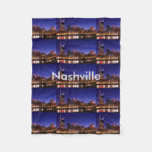 Nashville-Skyline Fleecedecke (Vorderseite)