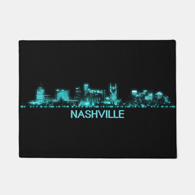 Nashville-Skyline Fußmatte (Vorderseite)