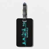 Nashville-Skyline Gepäckanhänger (Rückseite vertikal)