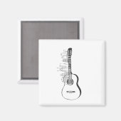 Nashville Skyline Guitar Magnet (Vorderseite/Rückseite)