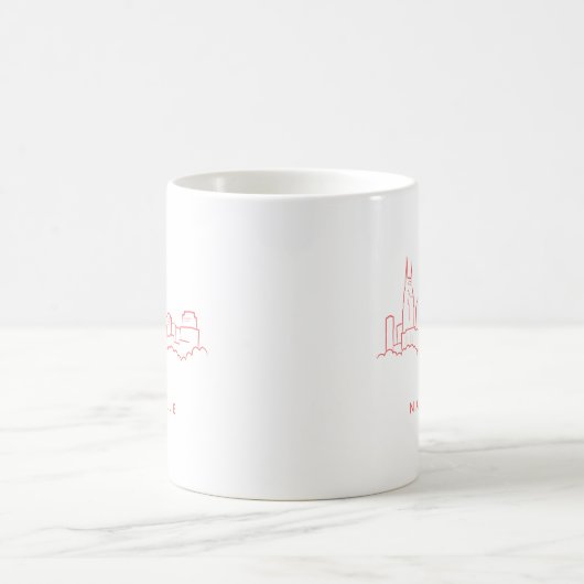 Nashville-Skyline Kaffeetasse (Mittel)