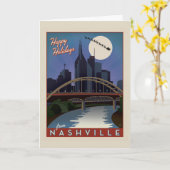 Nashville Skyline Karte (Gelbe Blume)