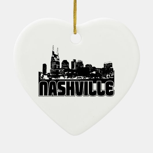 Nashville-Skyline Keramik Ornament (Hinten)