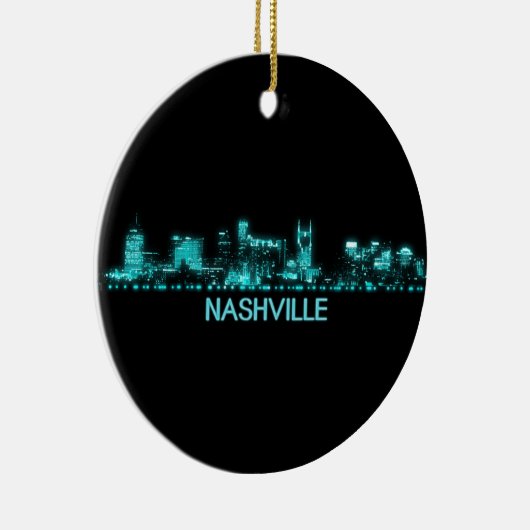 Nashville Skyline Keramik Ornament (Rechts)