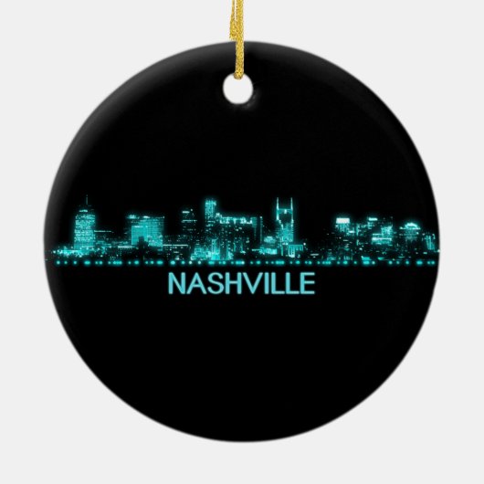 Nashville Skyline Keramik Ornament (Hinten)