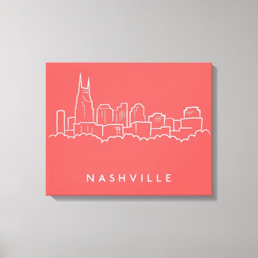 Nashville Skyline Leinwanddruck (Vorderseite)