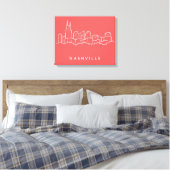 Nashville Skyline Leinwanddruck (Insitu (Schlafzimmer))