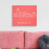 Nashville Skyline Leinwanddruck (Insitu (Wohnzimmer))