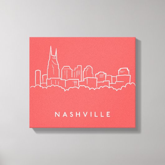 Nashville Skyline Leinwanddruck (Vorderseite)