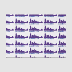 Nashville Skyline Lila Seidenpapier