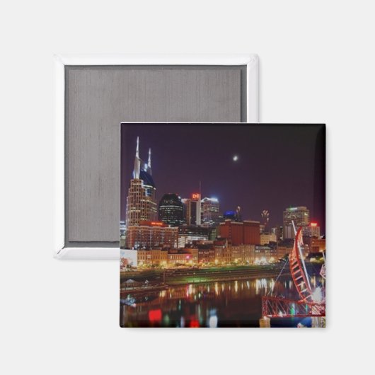 Nashville Skyline Magnet (Vorderseite/Rückseite)