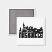Nashville Skyline Magnet (Vorderseite/Rückseite)