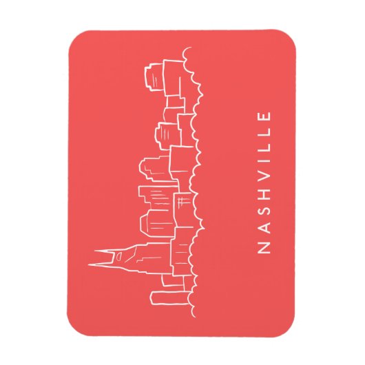 Nashville Skyline Magnet (Vertikal)